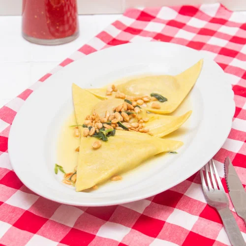Raviolón de calabaza