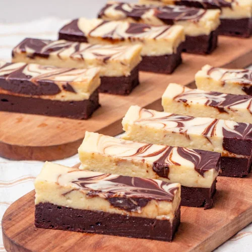 Cheesecake brownie marmolado