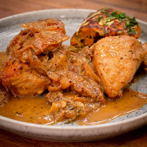 Pollo a la mostaza y receta de mostaza casera