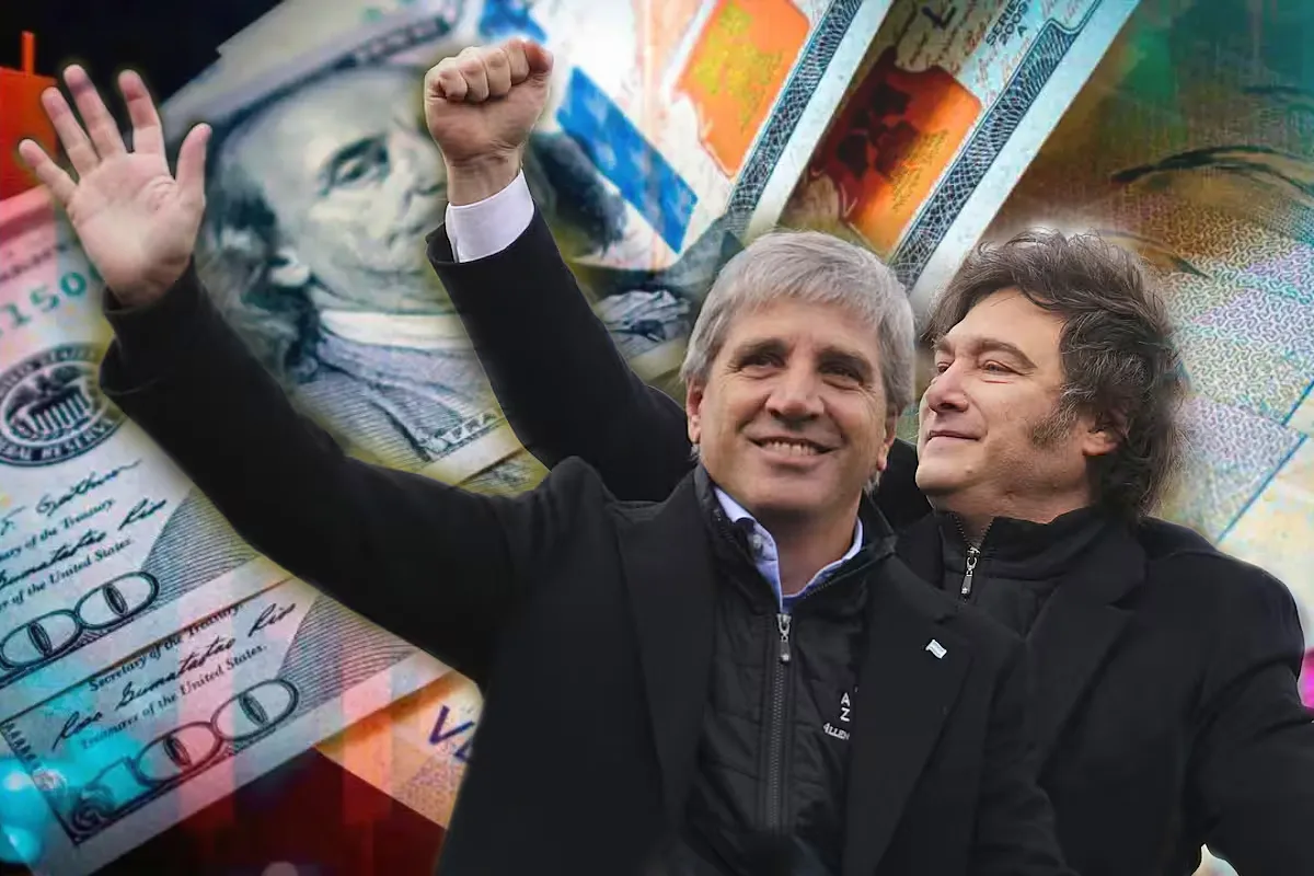 caputo-milei-dolares-y-pesos